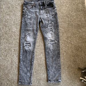 Boys acid washed jeans